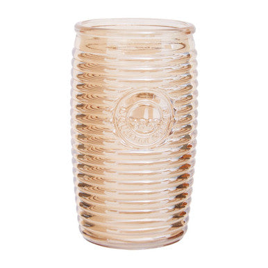 Orsina Dayla Gold Ribbed Glass Tumblers – Set of 4 Luxury Drinkware