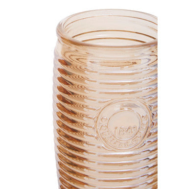 Orsina Dayla Gold Ribbed Glass Tumblers – Set of 4 Luxury Drinkware