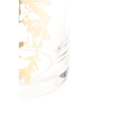 Orsina Nomi Lion Tumbler – Luxury Gold Rim Glassware for Cocktails