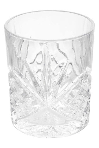 Orsina Beaufort Crystal Tumblers – Set of 4 Embossed 315ml Glasses