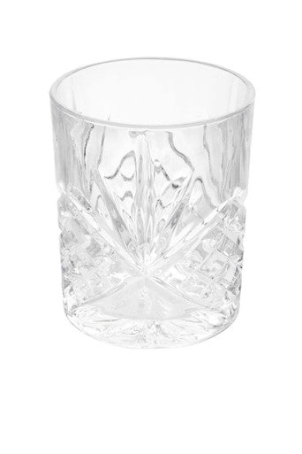 Orsina Beaufort Crystal Tumblers – Set of 4 Embossed 315ml Glasses