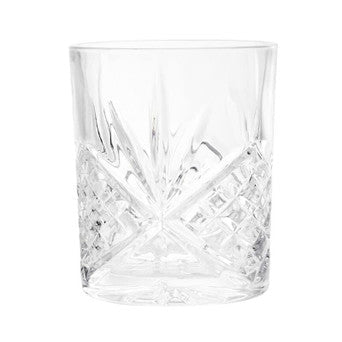 Orsina Beaufort Crystal Tumblers – Set of 4 Embossed 315ml Glasses