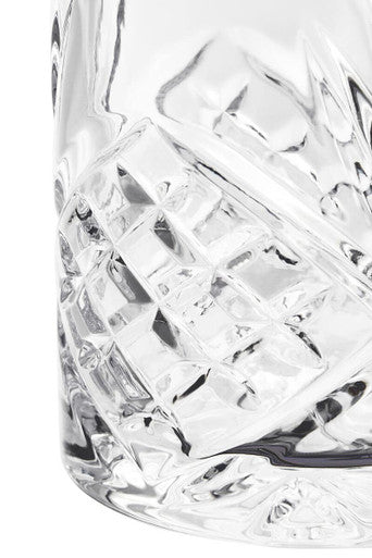 Orsina Beaufort Crystal Tumblers – Set of 4 Embossed 315ml Glasses