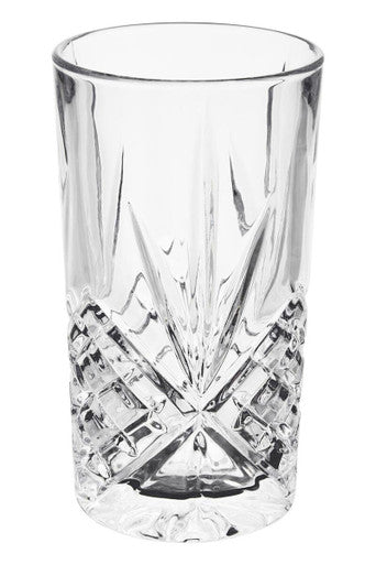 Orsina Beaufort Crystal Highball Glasses – Set of 4 Clear Barware