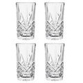 Orsina Beaufort Crystal Highball Glasses – Set of 4 Clear Barware