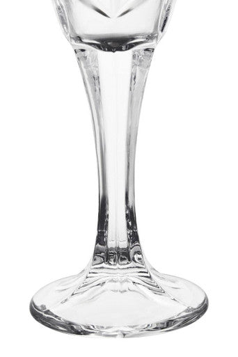 Orsina Beaufort Crystal Champagne Flutes – Set of 4 Embossed Glasses