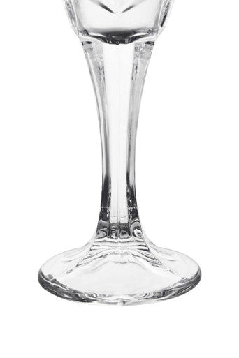 Orsina Beaufort Crystal Champagne Flutes – Set of 4 Embossed Glasses