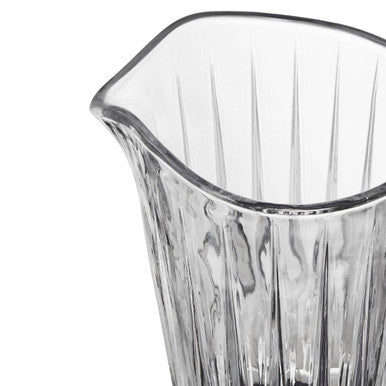 Orsina Beaufort Crystal Pitcher – Fluted Glass Drink Server for Hosting