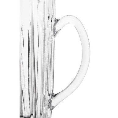 Orsina Beaufort Crystal Pitcher – Fluted Glass Drink Server for Hosting
