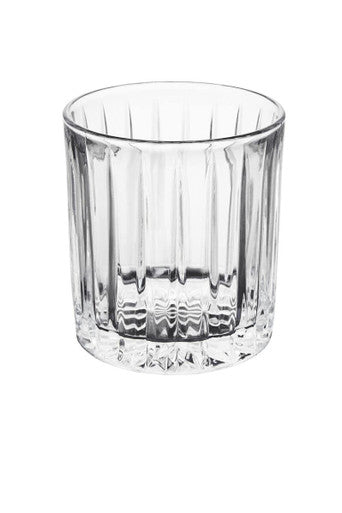 Orsina Beaufort Crystal Large Tumblers – 350ml Fluted Glassware Set of 4