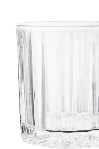 Orsina Beaufort Crystal Large Tumblers – 350ml Fluted Glassware Set of 4