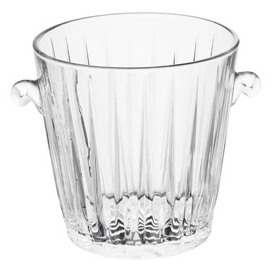 Crystal Ice Bucket by Orsina – Beaufort Fluted Glass Barware