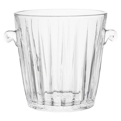Crystal Ice Bucket by Orsina – Beaufort Fluted Glass Barware