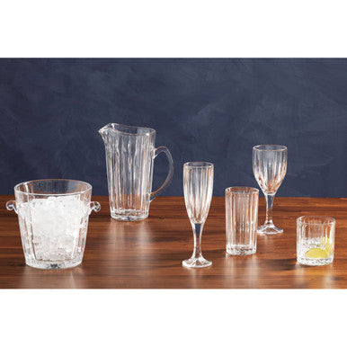 Crystal Ice Bucket by Orsina – Beaufort Fluted Glass Barware