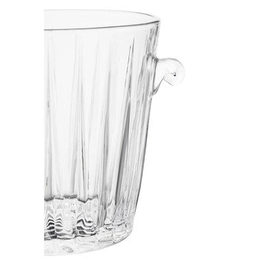 Crystal Ice Bucket by Orsina – Beaufort Fluted Glass Barware