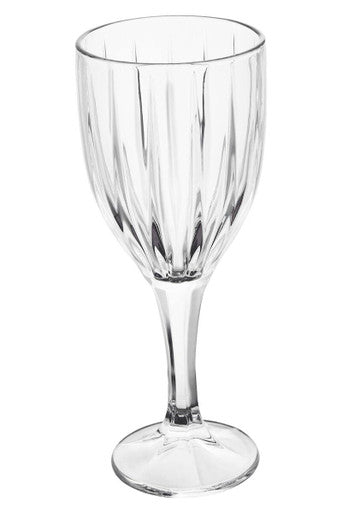 Orsina Beaufort Crystal Wine Glasses – Set of 4 Fluted Stemware