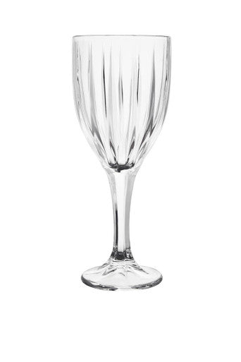 Orsina Beaufort Crystal Wine Glasses – Set of 4 Fluted Stemware