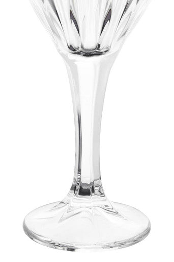 Orsina Beaufort Crystal Wine Glasses – Set of 4 Fluted Stemware