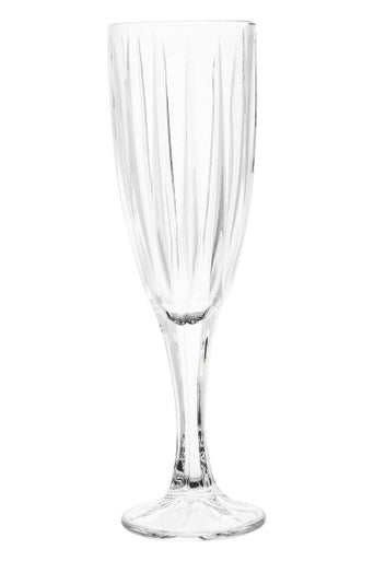 Orsina Beaufort Crystal Champagne Flutes – Set of 4 Fluted Glassware