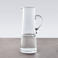 Orsina Ambra Clear Glass Pitcher – Tapered Serving Carafe with Handle