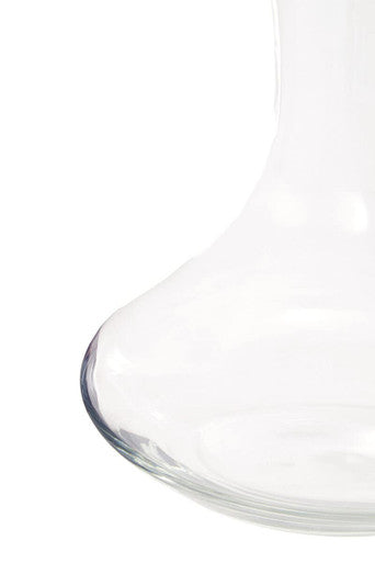 Orsina Ambra Clear Glass Wine Decanter – Curved Aerating Silhouette