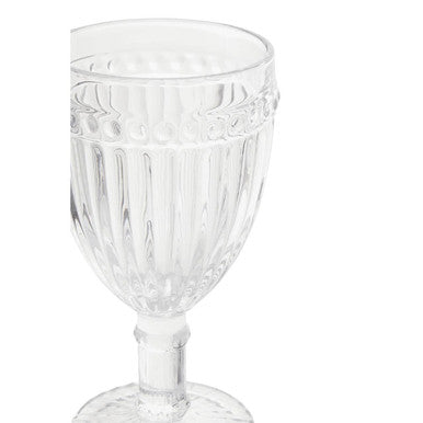 Orsina Auclair Wine Glasses – Set of 4 Fluted Glass Stemware