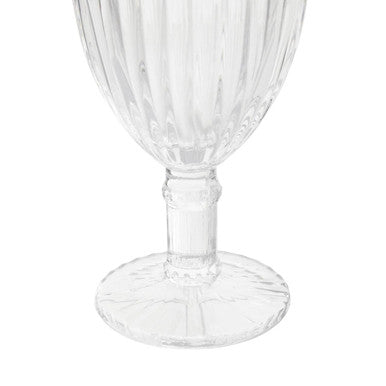 Orsina Auclair Wine Glasses – Set of 4 Fluted Glass Stemware
