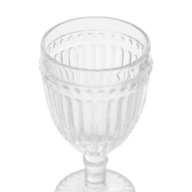 Orsina Auclair Wine Glasses – Set of 4 Fluted Glass Stemware