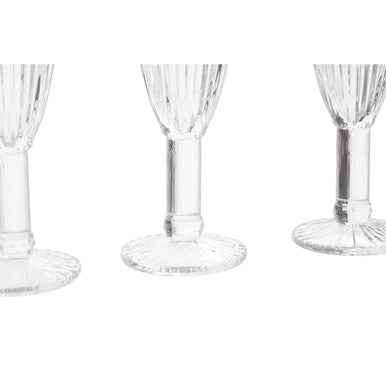 Orsina Auclair Champagne Flutes – Set of 4 Fluted Glassware Stemware