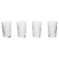Orsina Auclair Fluted Glassware Set – Four Modern Drinking Tumblers