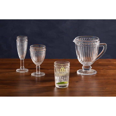 Orsina Auclair Fluted Glassware Set – Four Modern Drinking Tumblers