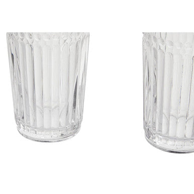 Orsina Auclair Fluted Glassware Set – Four Modern Drinking Tumblers