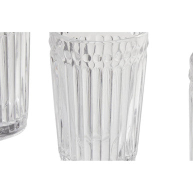 Orsina Auclair Fluted Glassware Set – Four Modern Drinking Tumblers