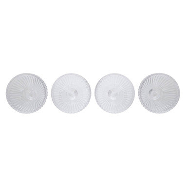Orsina Auclair Ice Cream Bowls – Set of 4 Clear Glass Sundae Dishes