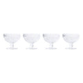 Orsina Auclair Ice Cream Bowls – Set of 4 Clear Glass Sundae Dishes