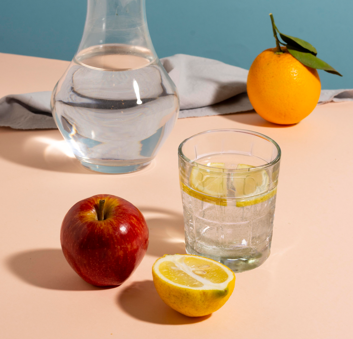 Orsina Auclair Check Glass Tumblers – Set of 4 Patterned Drinking Glasses