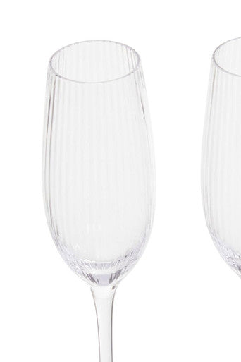Orsina Lyle Champagne Flutes – Set of 4 Elegant Glassware for Toasts