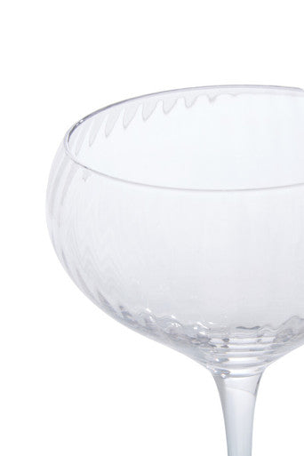 Orsina Lyle Fluted Cocktail Glasses – Set of 4 Stemmed Glassware