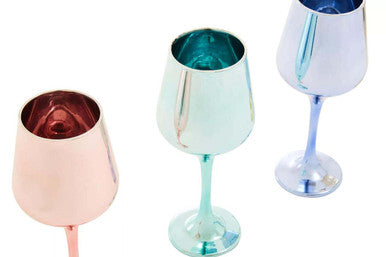 Orsina Aurora Plastic Wine Glasses – Set of 4 Assorted Colours