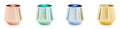 Orsina Aurora Glass Tumblers – Set of 4 Assorted Colorful Drinkware