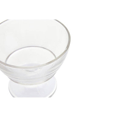 Orsina Torta Glass Sundae Dishes – Set of 4 Footed Dessert Bowls