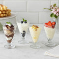 Orsina Torta Tapered Sundae Dishes – Set of 4 Stackable Glassware