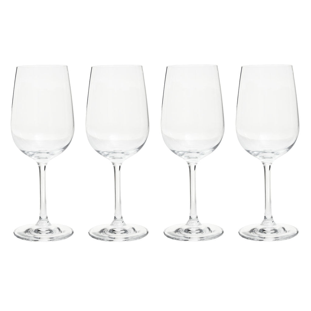 Orsina Ada Crystal Wine Glasses – Set of 4 Elegant Stemmed Goblets
