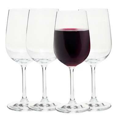 Orsina Ada Crystal Wine Glasses – Set of 4 Elegant Stemmed Goblets