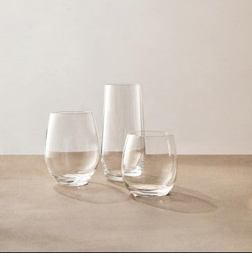 Orsina Ada Crystal Small Tumblers – Set of 4 Rounded Tasting Glasses