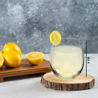 Orsina Ada Crystal Small Tumblers – Set of 4 Rounded Tasting Glasses