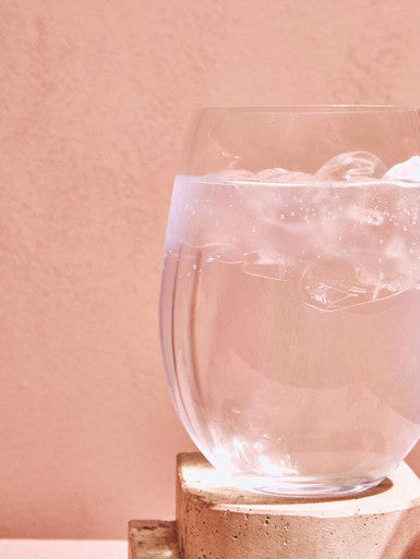 Orsina Ada Crystal Tumblers – Set of 4 Rounded Glassware for Cocktails