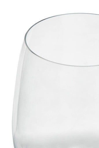Orsina Ada Crystal Tumblers – Set of 4 Rounded Glassware for Cocktails