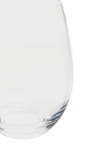 Orsina Ada Crystal Tumblers – Set of 4 Rounded Glassware for Cocktails
