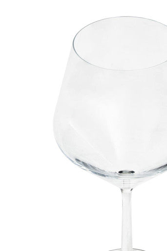 Orsina Crystal Burgundy Wine Glasses – Set of 2 Large Stemmed Goblets